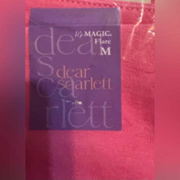 NWT Dear Scarlett Dark Pink Flare Pants - Picture 5 of 14